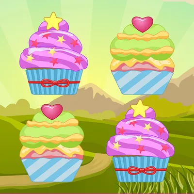 Cupcake World Match It