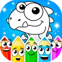 Coloring dinosaurs логотип