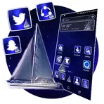 Blue Ocean Night Theme логотип