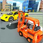 Real Car Traffic Forklift Sim логотип