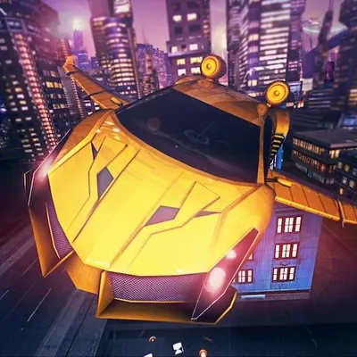 Free Sports Car Flying 3d