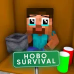 Hobo survival in Minecraft PE логотип