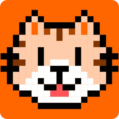 Pixel.Kitten: color pixel arts by numbers