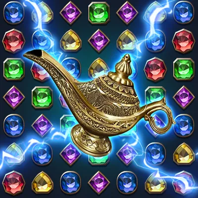 Jewels Magic Lamp : Match 3 Puzzle