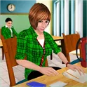 School Girl Simulator: High School Life Games логотип