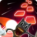 Cartoon cat - Beat Hop tiles логотип
