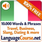 Learn Italian Words Free  логотип