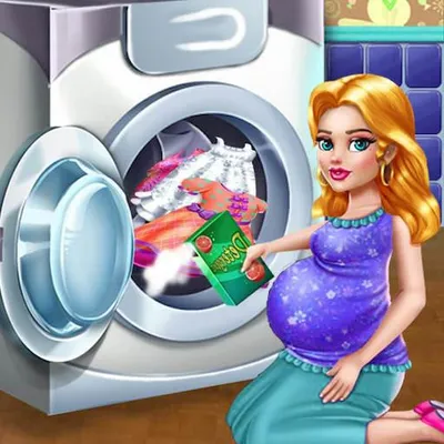 Laundry Girls Wash Dirty Cloth