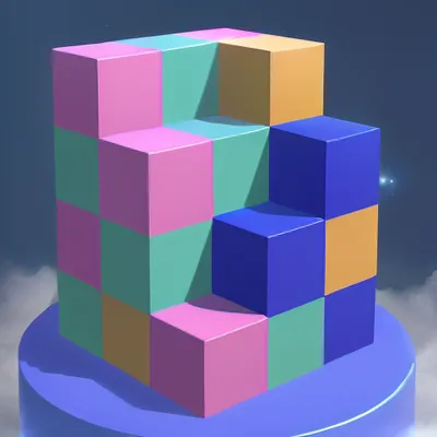 Cube Tower 3D: Три в ряд