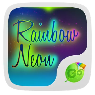 Rainbow Neon GO Keyboard Theme