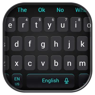 Simple Cool Black Keyboard Theme