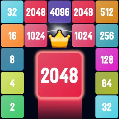 2048 Игра с числами - Игра Слияние Блоков