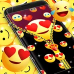 Emoji smiley zip locker логотип