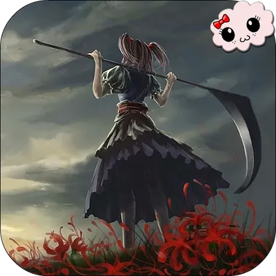 Girl With Scythe Anime LWP