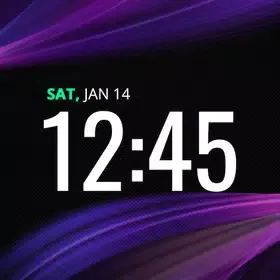 Виджет цифровых часов Digital Clock Widget