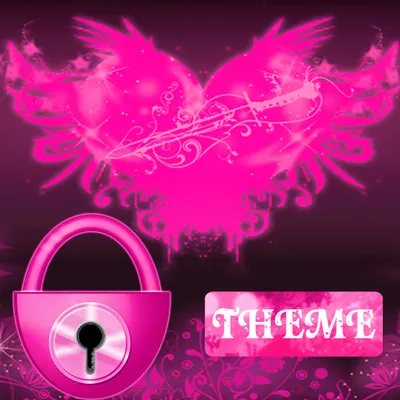 Theme pink Hearts GO Locker