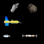 Space Travel Asteroids логотип