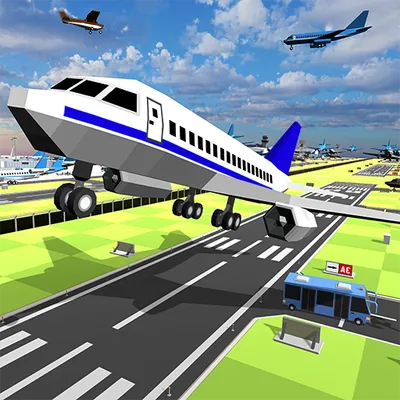 Plane Landing Simulator - City Airport Game