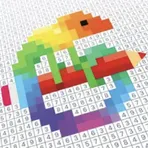 Pixel Art - Colour by Number Book логотип