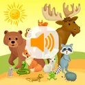 Звуки животных для детей. Без рекламы логотип