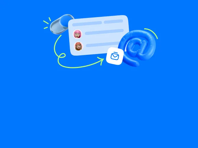 Обложка события Добавьте почтовые ящики в Mail