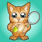 Cat Tennis Champion логотип