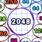 2048: Слияние Чисел в Тетради логотип