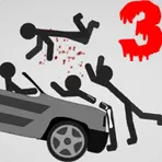 Stickman Destruction 3 Heroes логотип