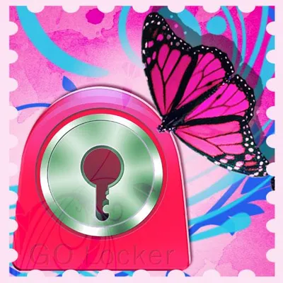 GO Locker Theme butterflies