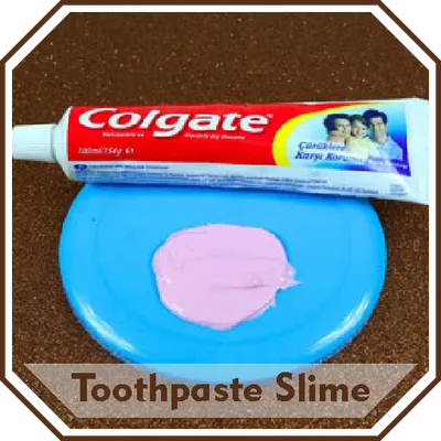 DIY Slime with Toothpaste Tutorials Step by Step