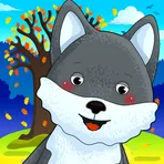 Смешные животные! Обучающие игры для детей малышей логотип