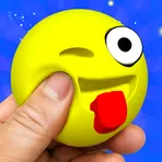 Squishy emoji smile kawaii antistress ball логотип