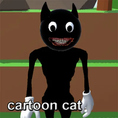 Night of Cartoon Cat Trapped