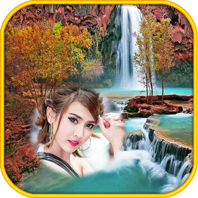 Waterfall Photo Frames montage