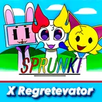 Sprunki X Regretevator  логотип