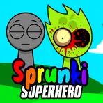 Sprunki Mod Superhero логотип