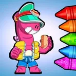 Coloring Brawl Stars All Skins логотип