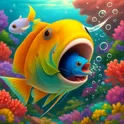 Fishdom: Рыбка ест рыбку логотип