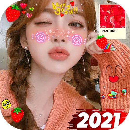 Live Sweet Camera Face Stickers Editor — иконка