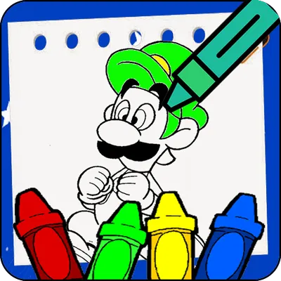 Mario and Luigii coloring book 2020