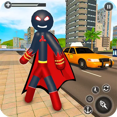 Stickman Mafia Rope Hero - Superhero Gangster Game