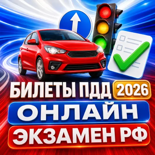 Билеты ПДД 2026 онлайн Экзамен — иконка
