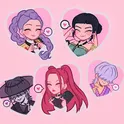 Kpop Hunters Demon Stickers логотип