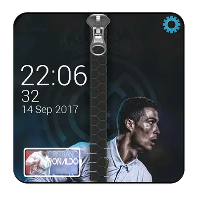 CR7 zipper lock screen