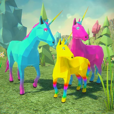 Unicorn Family Simulator Magic Horse Adventure