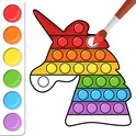Поп Ит Игра Раскраска логотип