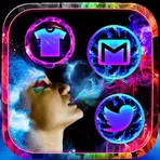 Smoke Colors Launcher Theme логотип