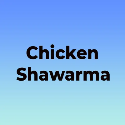 Chicken Shawarma