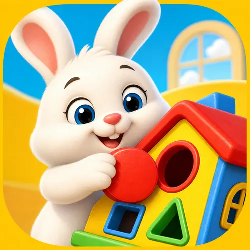 Детские игры: Зайкины домики — иконка