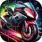 Motorcycle Moto Bike Puzzle логотип